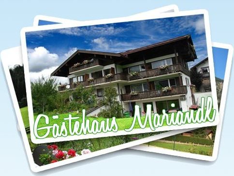 Logo des Gästehauses Mariandl in Oberstdorf im Herbst